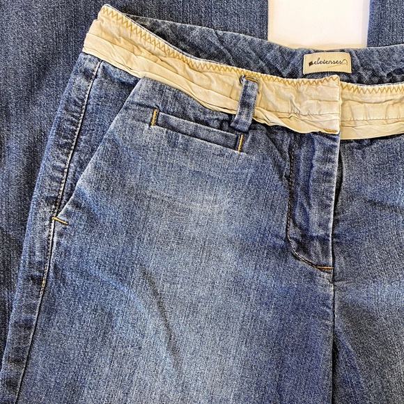 Anthro Elevenses Wide Leg Trouser Jeans sz 31 - Picture 7 of 9